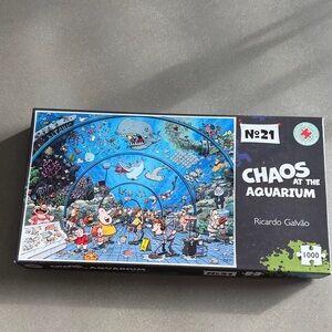 Chaos at the Aquarium 1000 piece puzzle